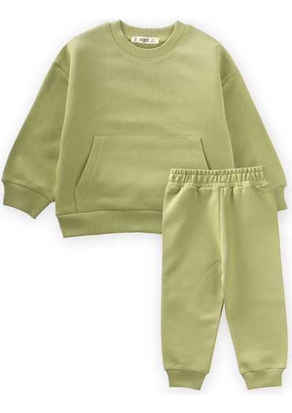 Sweatshirt Takım 1-8 Yaş Yeşil