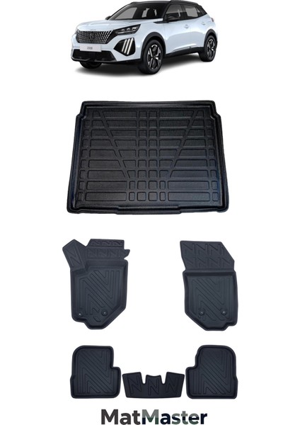 Peugeot 2008 2025 Model 5d Premium Ekstra Havuzlu Paspas ve Bagaj Havuzu Set