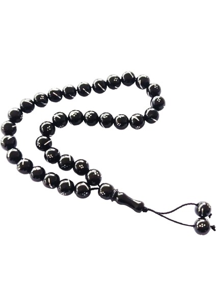 Metal Nokta Işlemeli Küre Kesim Gürcistan Oltu Tesbih