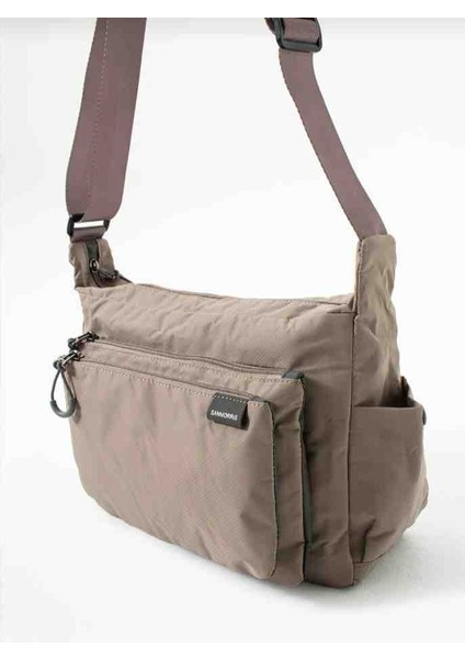 Eflanmoda Su Geçirmez Paraşüt Kumaştan Çok Bölmeli Kadın Omuz Çantası