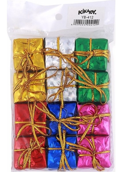 12 Adet Hediye Paketi Renkli Noel Yılbaşı Çam Ağacı Süsü 3 cm fırsatları