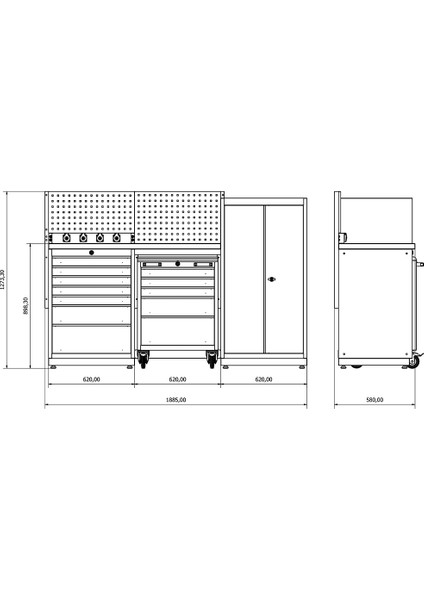 DP.35.100.09 Modüler Çalışma Tezgahı fırsatları