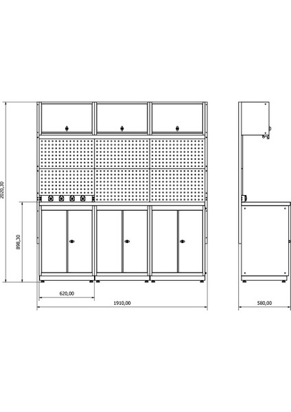 DP.35.100.07 Modüler Çalışma Tezgahı fırsatları