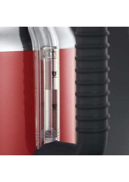 Retro Tasarımlı Kırmızı Elektrikli Su Isıtıcı, Şık ve Pratik Kullanım