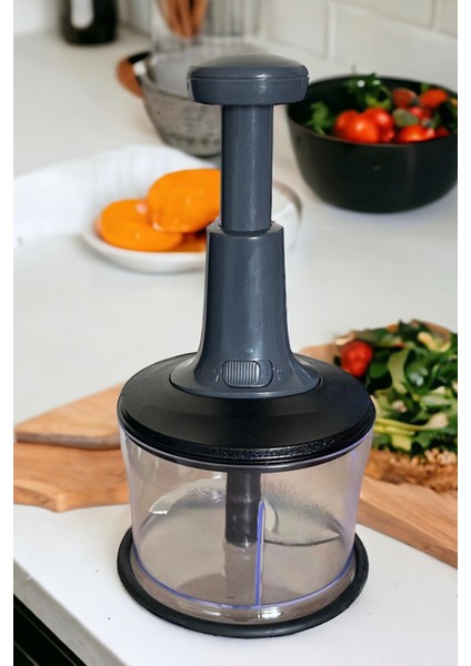 Gri Renkli Basmalı Rondo 3 Bıçaklı Blender, Şık ve Kullanışlı Tasarım