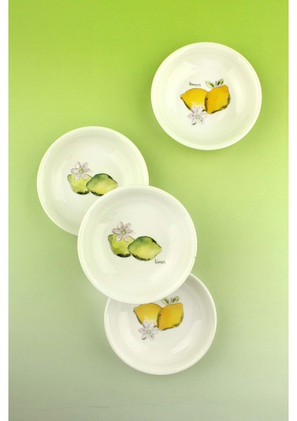 Limon 4 Parça Porselen Çerezlik fiyatları