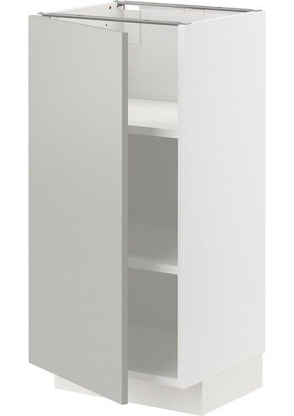 Kapaklı Alt Dolap, Havstorp Açık Gri, 40X37 Cm, 1 Kapaklı