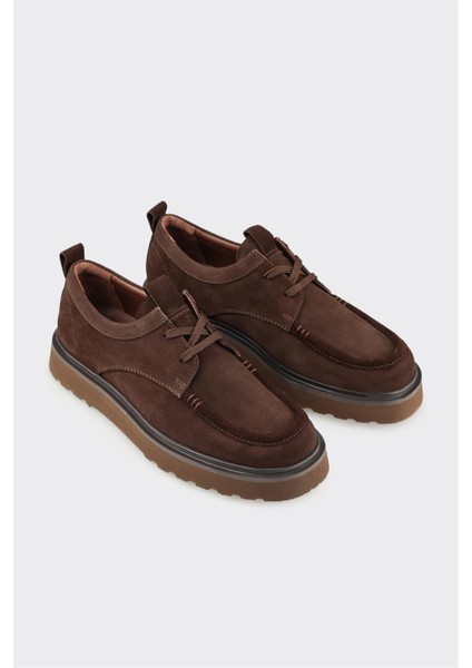 Kahve Deri Erkek Günlük Ayakkabı