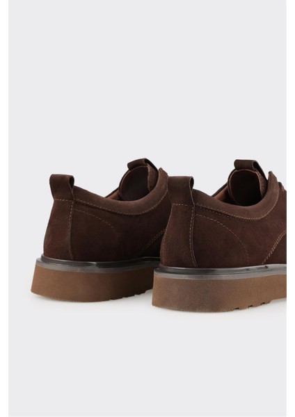 Kahve Deri Erkek Günlük Ayakkabı