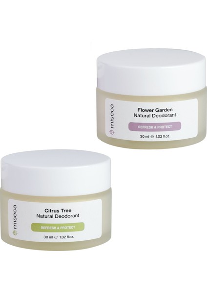 Ikili Doğal Deodorant Seti | Flower Garden - Citrus Tree