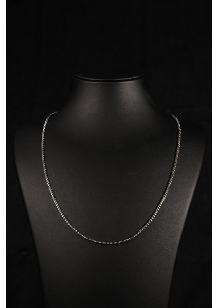 Iç Içe Geçmiş Ince Dikdörtgen Baklalı Erkek Çelik Kolye 1mm modelleri