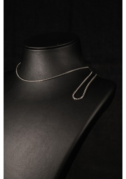 Iç Içe Geçmiş Ince Dikdörtgen Baklalı Erkek Çelik Kolye 1mm fırsatları