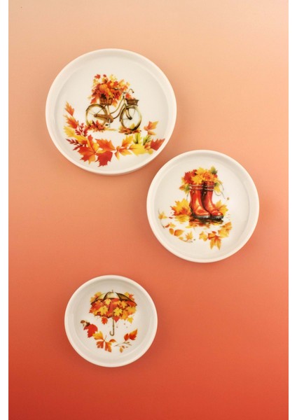 Fall'24 3 Boy Porselen Tabak Seti