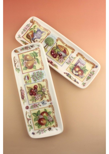 Pear Tree 2 Parça Porselen Sunum Tabağı fiyatları