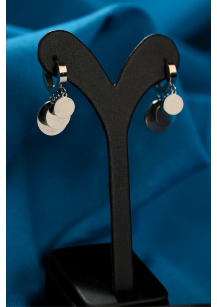 3 Pul Sallantılı Shakira Model Çiftli Kadın Çelik Küpe fırsatları