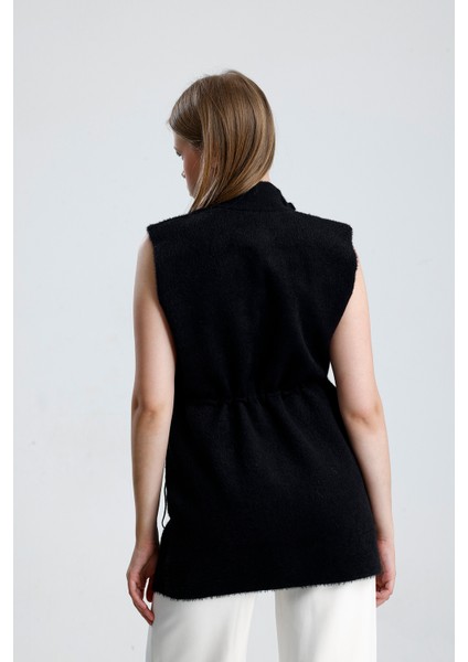 Beli Stoperli Uzun Fermuarlı Yelek