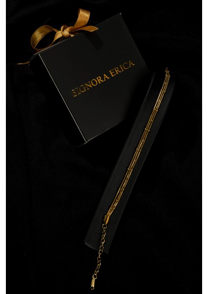 Üç Sıra Dorika Model Kadın Çelik Bileklik fiyatları