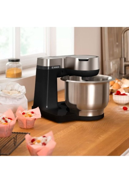 Siyah Çok Fonksiyonlu Mutfak Robotu, Pratik ve Şık Tasarım