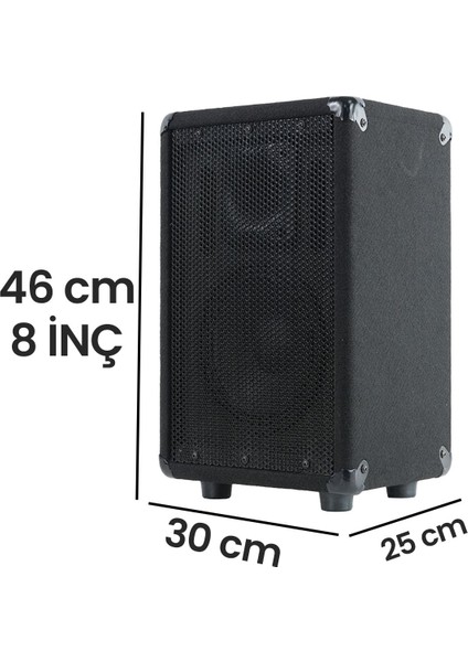 Lpm-08 Ahşap Profesyonel Kabin Hoparlör 8 Inç 350W fırsatları