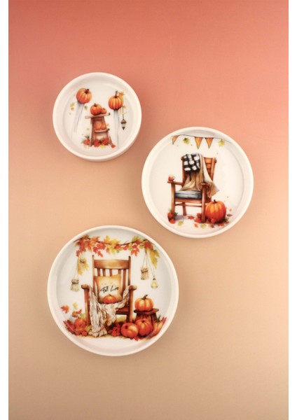 Halloween 3 Boy Porselen Tabak Seti modelleri