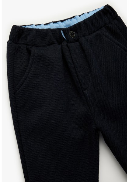 Düğme Detaylı Cepli Beli Lastikli Basic Pantolon Görünümlü Eşofman Altı modelleri