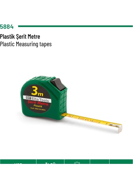 Şerit Metre Eski Model 3mt.