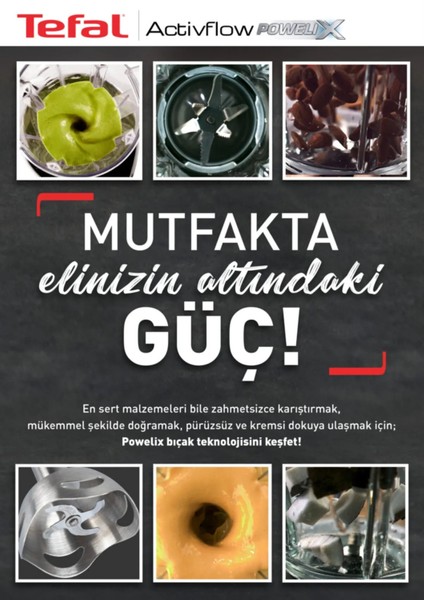 Kırmızı Turbo Fonksiyonlu Yüksek Güçlü Blender Seti 1000W Powelix Actiflow Pro fiyatları