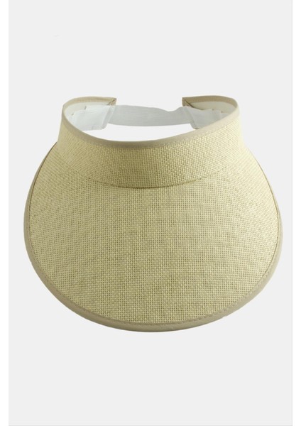 Allzey Kasketli Hasır Tennis Şapkası-Krem fiyatları