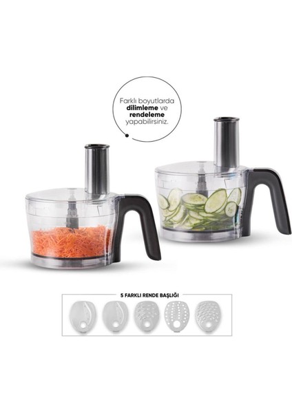 Pembe 10'lu Çok Fonksiyonlu Güçlü Doğrayıcı ve Gıda Hazırlama Seti fiyatları