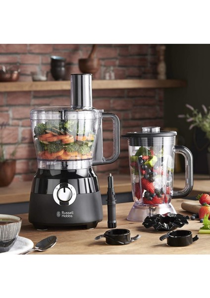 Siyah Çok Amaçlı Mutfak Robotu, Kolay Kullanım ve Temizlik modelleri