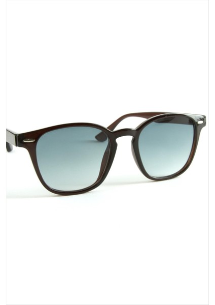 Allzey Çizgili Oval Güneş Gözlüğü-Mavi