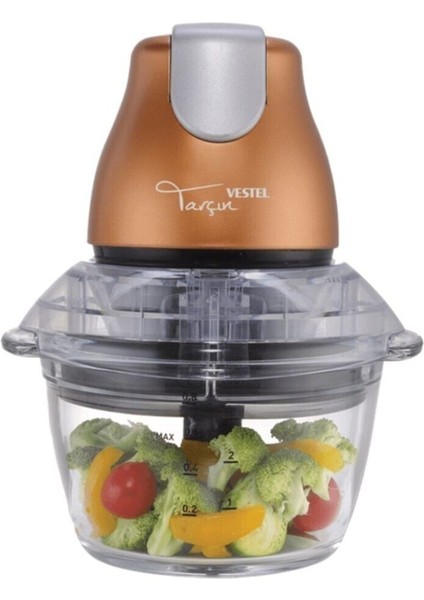 Tarçın Br Cam Doğrayıcı, Şık ve Kullanışlı Mutfak Gereci, Beyaz Renkli.