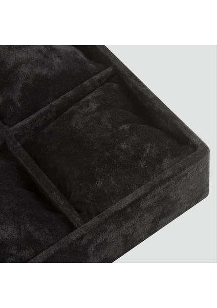 Allzey 6lı Anfora Kumaş Yastıklı Tabla-Gri