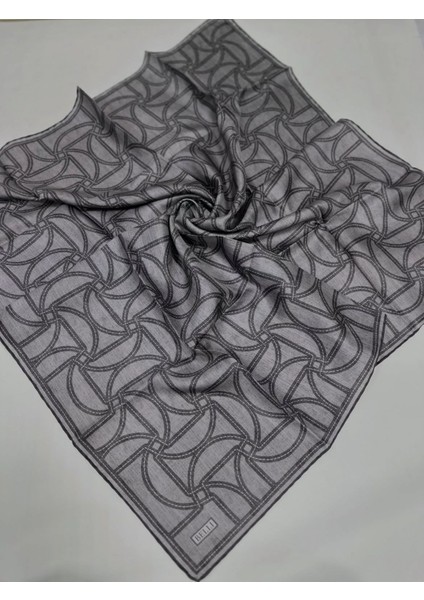 Desenli Tiwil Ipek Eşarp