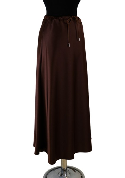 5457 Sentez Luna Saten Volanlı Etek fiyatları