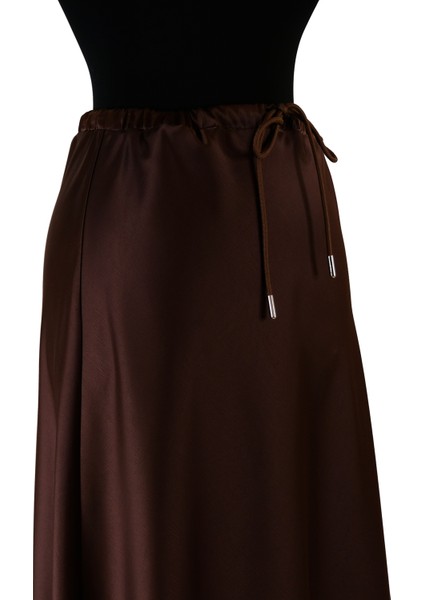 5457 Sentez Luna Saten Volanlı Etek fırsatları