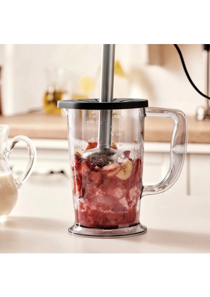 Yüksek Güçlü 6 Bıçaklı Çok Fonksiyonlu Mutfak Robotu, Kırmızı, 2500W indirimleri