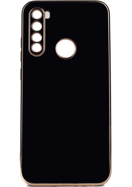 Xiaomi Redmi Note 8 Uyumlu Kılıf Parlak Kenarlı Altın Işlemeli Kamera Korumalı Kapak fiyatları