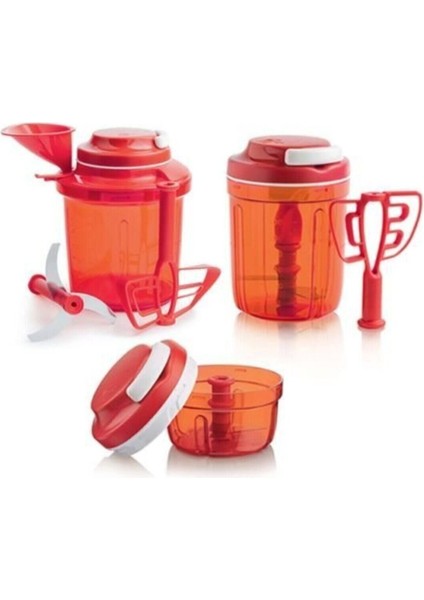 Kırmızı Süper Şef Tüm Seti, Mutfağınıza Şıklık ve Fonksiyon Getirir fiyatları