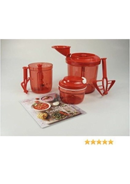 Kırmızı Süper Şef Tüm Seti, Mutfağınıza Şıklık ve Fonksiyon Getirir modelleri