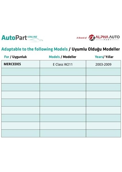 Mercedes E Class W211 Için Sağ Kapı Iç Döşeme Kapağı-Siyah fırsatları