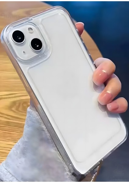 Apple iPhone 14 Kılıf Şeffaf Renksiz Esnek Silikon Kapak
