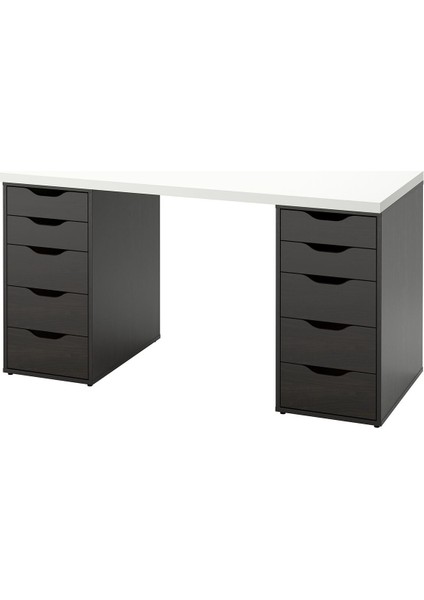 Çalışma Masası, Beyaz-Venge, 140X60 Cm, Lagkapten