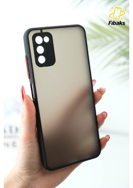 A03S Uyumlu Kılıf Kamera Korumalı Renkli Tuşlu Transparan Kapak