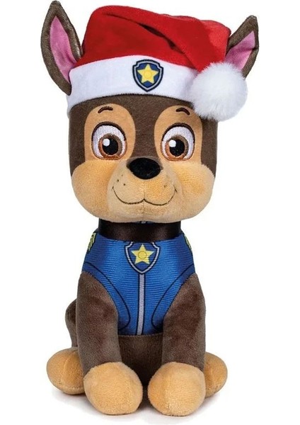Paw Patrol Yılbaşı Serisi Chase 27 cm Peluş Oyuncak Polis Köpek modelleri