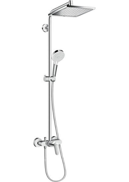 Crometta E Duş Kolonu 240 1 Jet, Tek Kollu Batarya Ile Krom