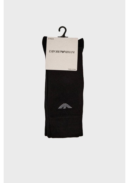Pamuklu Logolu Uzun 3 Pack Çorap Erkek Çorap EM000554 AF14446 MC061 fiyatları