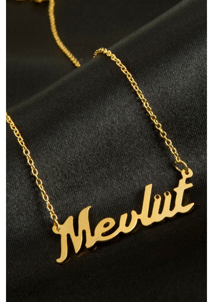 Msa-Shop Mevlüt Isimli Kolye -Sarı