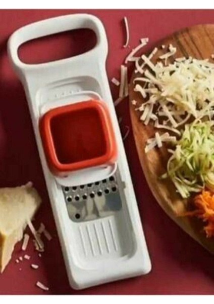 Kırmızı Mini Rende Mandolin, Pratik ve Şık Mutfak Gereci fiyatları