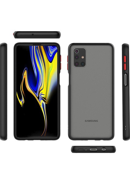 Samsung Galaxy M51 Kılıf Mat Parmak Izi Yapmaz Kamera Korumalı Renkli Tuşlu Sert Silikon Kapak modelleri